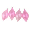 thumbnail image 1 of 4ct Pink Solid Shatterproof Christmas Teardrop Finial Ornaments 5.25", 1 of 2
