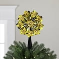 thumbnail image 1 of Northlight 5.5" Gold Snowflake Starburst Christmas Tree Topper - Clear Lights, 1 of 4