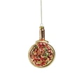 thumbnail image 1 of Northlight 5" Deep Dish Pepperoni Pizza Glass Christmas Ornament - Gold, 1 of 3
