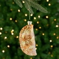 thumbnail image 1 of Northlight 5" Golden Glittered Pierogi Glass Christmas Ornament, 1 of 7