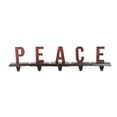 thumbnail image 1 of Northlight Buffalo Plaid “PEACE” Christmas Stocking Holder - 6" - 5 Piece, 1 of 10