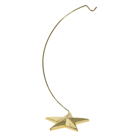 Northlight 5 Point Star Metal Ornament Holder Christmas Display Stand - 12" - Gold Tone