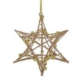 thumbnail image 1 of Northlight Starburst 3-D with Glitter and Beads Christmas Ornament - 5" - Rose Gold, 1 of 4