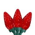 Northlight 50 Count Red LED Faceted C9 Christmas Light Set, 20.25 ft