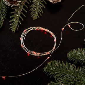Northlight Micro Fairy Christmas Lights - Red LED - 16' Copper Wire - 50ct