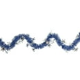 thumbnail image 1 of Northlight Commercial Christmas Tinsel Snowflake Garland - 50' x 2" - Royal Blue and Silver - Unlit, 1 of 4