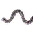 thumbnail image 1 of Northlight 50' x 3" Unlit Shiny Rainbow Foil Tinsel Christmas Garland, 1 of 4