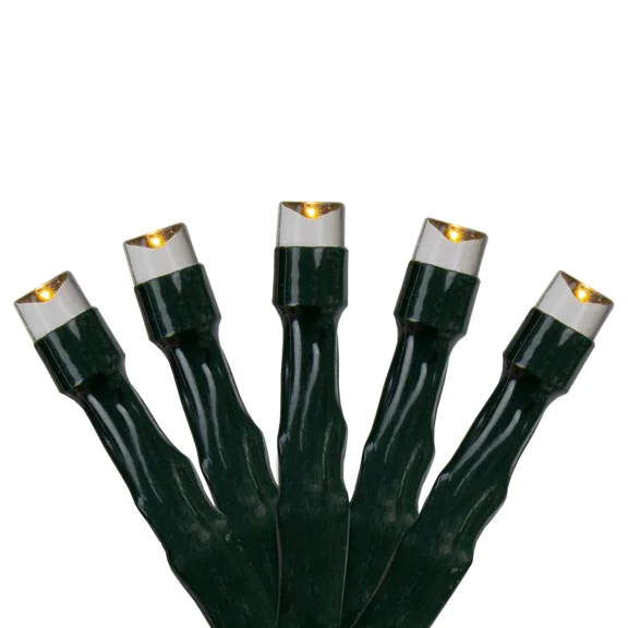 Northlight 50Ct White Led Micro Wide Angle Christmas Lights 32' Green Wire