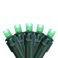 thumbnail image 1 of Northlight LED Wide Angle Christmas Lights - Green - 16.25' Green Wire - 50ct, 1 of 3
