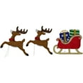 thumbnail image 1 of Northlight 59" Lighted Reindeer with Sleigh Christmas Decoration, 1 of 7