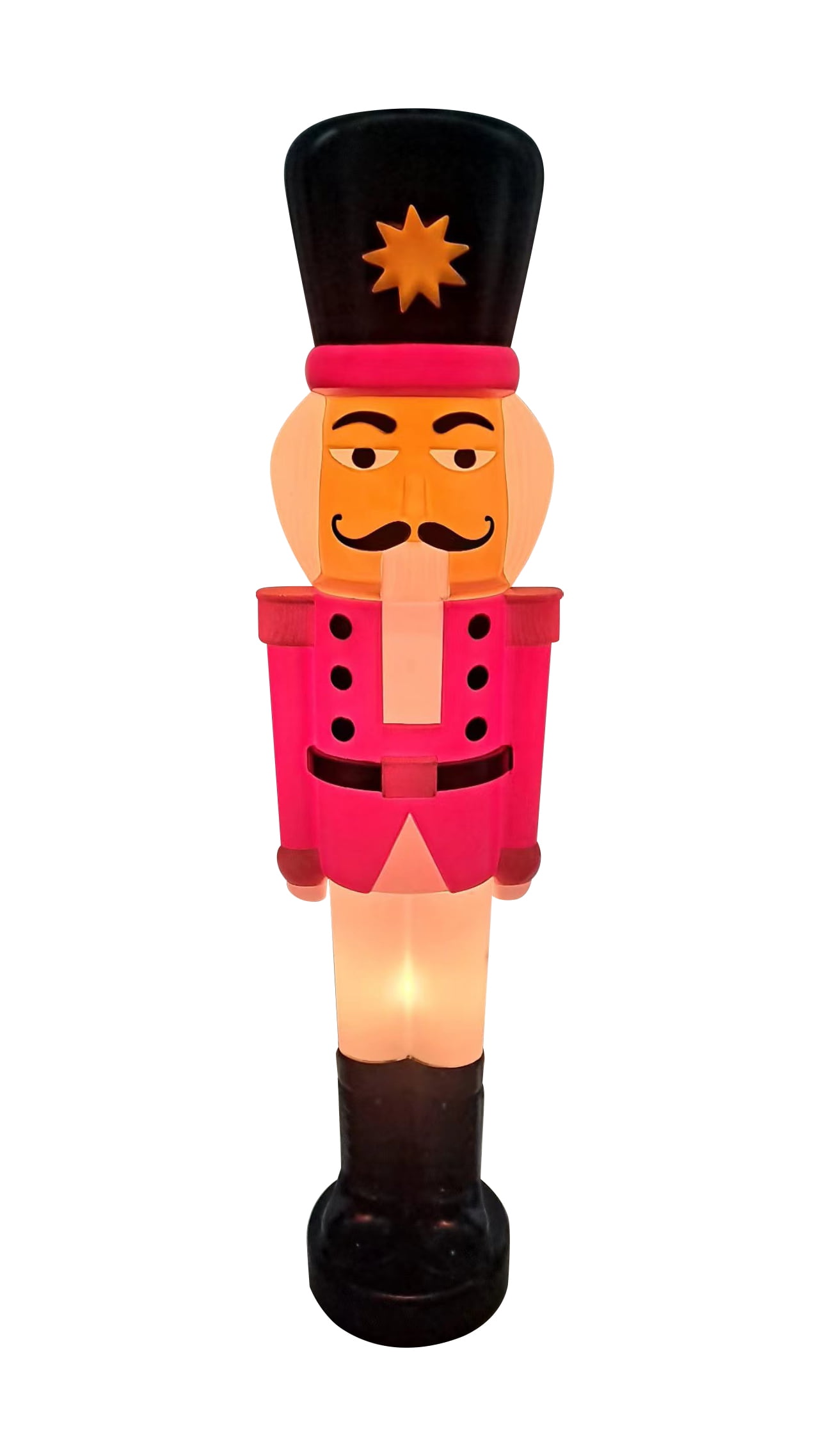 Northlight 59" Lighted Retro Style Blow Mold Nutcracker Soldier Outdoor Christmas Decoration