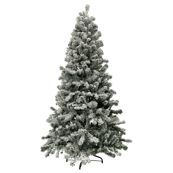 Northlight Medium Heavily Flocked Madison Pine Artificial Christmas Tree - 6.5' - Unlit
