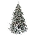 thumbnail image 1 of Northlight 6.5' Prelit Artificial Christmas Tree Flocked Natural Emerald - Clear Lights, 1 of 3