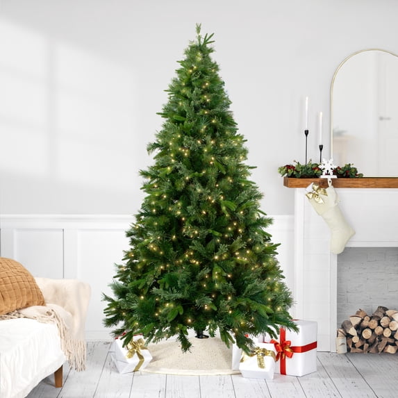 Northlight 6.5' Prelit Artificial Christmas Tree Full Ashcroft Cashmere Pine - Warm Clear LED Lights