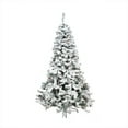 thumbnail image 1 of Northlight 6.5' Prelit Artificial Christmas Tree Medium Heavily Flocked Pine - Multicolor Lights, 1 of 2