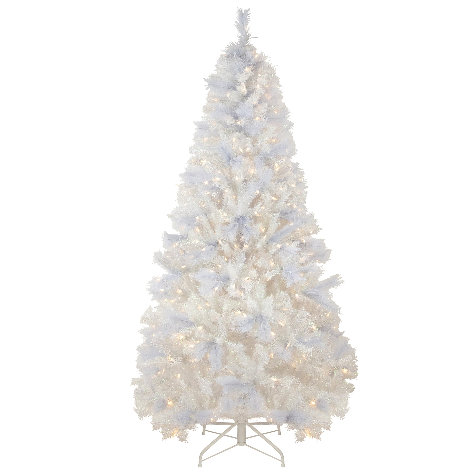 Northlight Clear Prelit Dual Function LED Incandescent White Hinged Spruce Artificial Christmas Tree, 6.5'