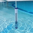 thumbnail image 1 of Northlight 6.75" White and Blue Round Swimming Pool Thermometer with Cord, 1 of 7