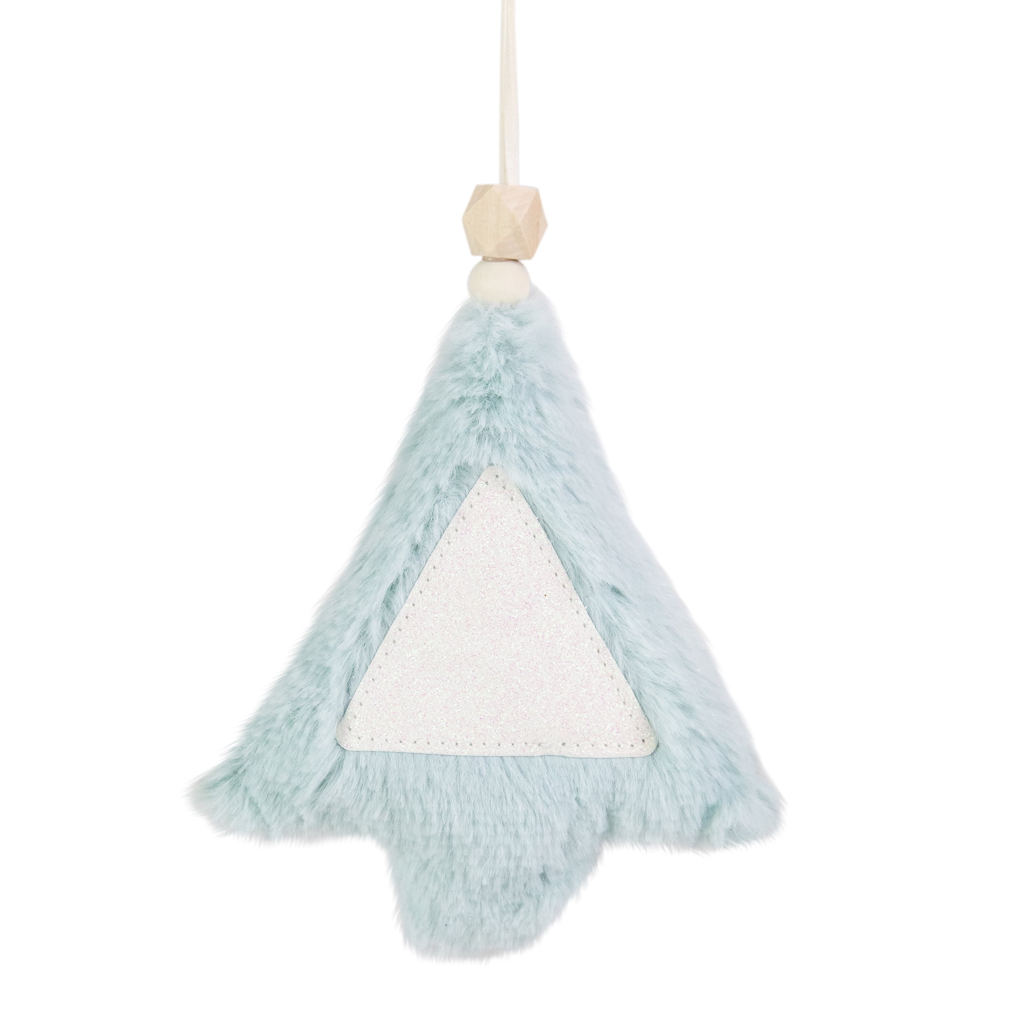 Northlight 6" Blue Faux Fur Plush Tree Christmas Ornament
