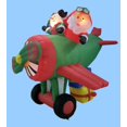 thumbnail image 1 of Northlight 6' Inflatable Animated Santa Claus Airplane Lighted Christmas Yard Art, 1 of 1