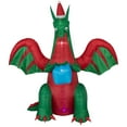 thumbnail image 1 of Northlight 6' Inflatable LED Lighted Dragon with Gift Outdoor Christmas Decoration, 1 of 5
