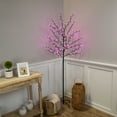 thumbnail image 1 of Northlight Pre-Lit Sakura Cherry Blossom Flower Artificial Tree - 6' - Pink LED Lights, 1 of 8