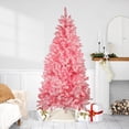 thumbnail image 1 of Northlight 6' Prelit Artificial Christmas Tree Slim Flocked Pine - Clear Lights, 1 of 4