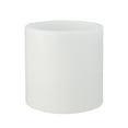 thumbnail image 1 of Northlight 6” Prelit LED Battery Operated 3-Wick Flickering Pillar Candle - White, 1 of 2