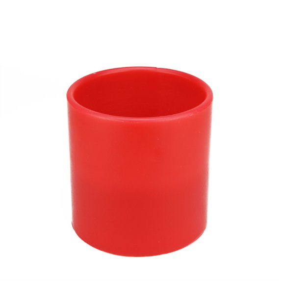 Northlight 6" Prelit LED Battery Operated Flameless 3-Wick Flickering Pillar Candle - Red
