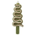 thumbnail image 1 of Northlight 6" Shatterproof Glitter Ribbon Lollipop Christmas Ornament - Green/White, 1 of 2