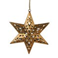 thumbnail image 1 of 6 Shiny Gold Geometric Cut 6-Point Star Christmas Ornament, 1 of 2