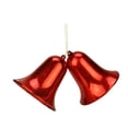 thumbnail image 1 of 6" Shiny Red Double Bell Shatterproof Christmas Ornament, 1 of 1