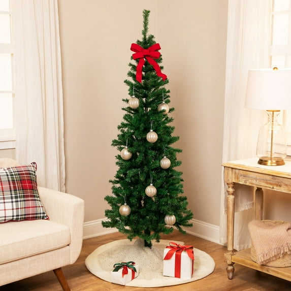 Northlight 6' Unlit Artificial Christmas Tree Medium Mixed Green Pine