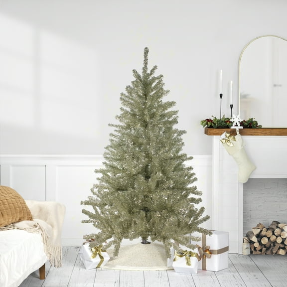 Northlight Full Platinum Tinsel Artificial Christmas Tree - 6' - Unlit