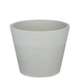 thumbnail image 1 of Northlight 6" White Ribbed Rim Round Eco-Friendly Flower Planter, 1 of 2