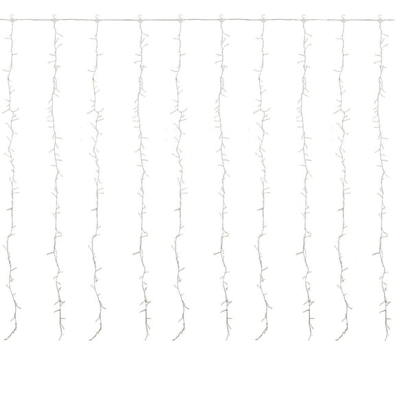Northlight LED Micro Fairy Curtain Christmas Lights - Warm White  - 6.5' Clear Wire - 600ct