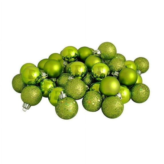 Northlight 60ct Shatterproof 4-Finish Christmas Ball Ornaments 2.5" (60mm).