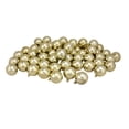 thumbnail image 1 of Northlight Shatterproof Shiny Christmas Ball Ornaments 2.5" (60mm) - Champagne Gold - 60ct, 1 of 3