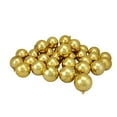 thumbnail image 1 of 60ct Shiny Vegas Gold Shatterproof Christmas Ball Ornaments 2.5" (60mm), 1 of 4