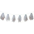 thumbnail image 1 of Northlight 6ct Ghost Halloween Color Changing String Lights Clear Wire - 4' Multi-Color, 1 of 7