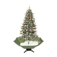 thumbnail image 1 of Northlight 6ft Lighted Musical Snowing Artificial Christmas Tree - Blue LED Lights, 1 of 2