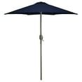 thumbnail image 1 of Northlight 7.5' Octagon Outdoor Patio Market Umbrella with Hand Crank - Navy Blue, 1 of 1