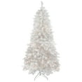 thumbnail image 1 of Northlight 7.5' Pre-Lit Flocked White Spruce Artificial Christmas Tree - Clear Lights, 1 of 6