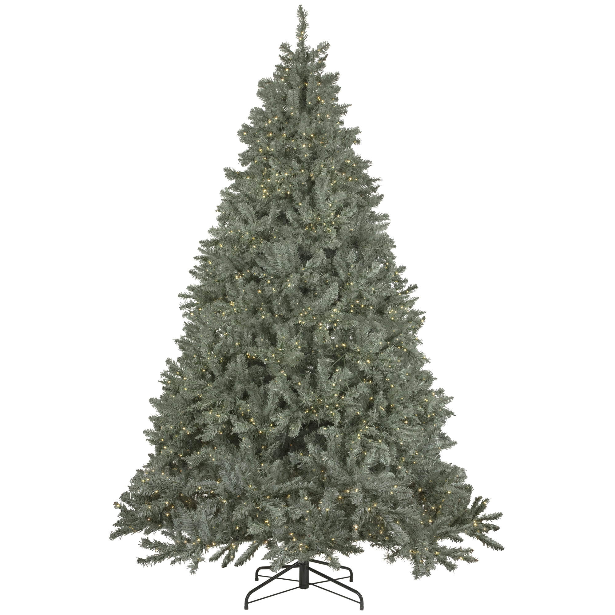 Northlight Clear Prelit LED Green Hinged Full Newport Spruce Artificial Christmas Tree, 7.5'