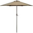 thumbnail image 1 of Northlight 7.5ft Outdoor Patio Market Umbrella with Hand Crank, Taupe, 1 of 5