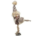 thumbnail image 1 of 7.75" Brown and Beige Standing Bird with Hat Christmas Tabletop Decor, 1 of 2
