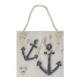 thumbnail image 1 of Northlight 7” Cape Cod Inspired Double Anchor Wall Hanging Plaque with Seashells, 1 of 3