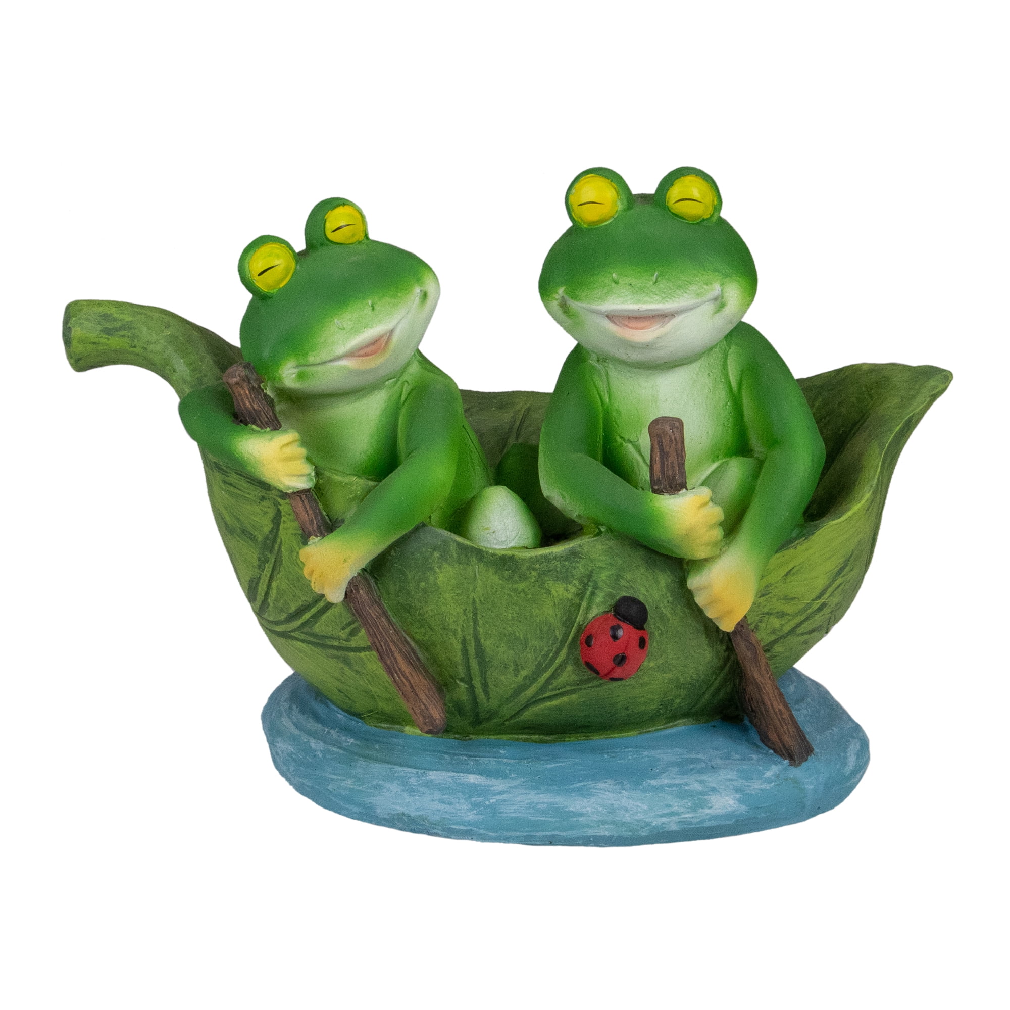 Northlight 7 Frogs in a Lily Pad Garden Statue 