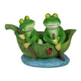 thumbnail image 1 of Northlight 7" Frogs in a Lily Pad Garden Statue, 1 of 3