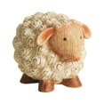 thumbnail image 1 of Northlight 7" Grooved Roly-Poly Stone Sheep Indoor/Outdoor Statue Decoration - White, 1 of 2