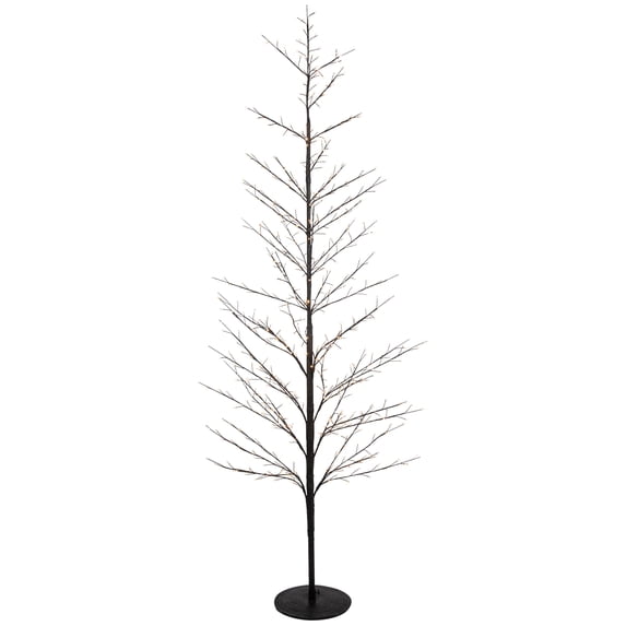 Northlight 7' Matte Black Tree Warm White LED Copper Wire Lights
